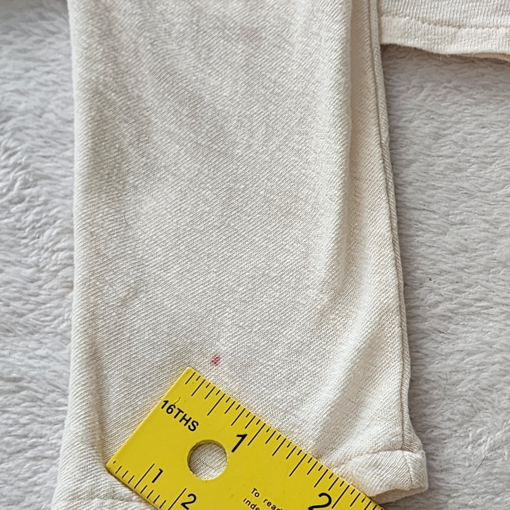 H&M Linen Blend Cardigan Womens XS Cream Cropped Fairy Natural Bridal Neutral - Picture 14 of 15
